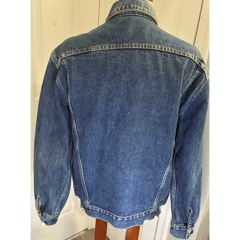 Vintage 80s Guess Georges Marciano Denim Jacket M Blue Jean Trucker USA 10847